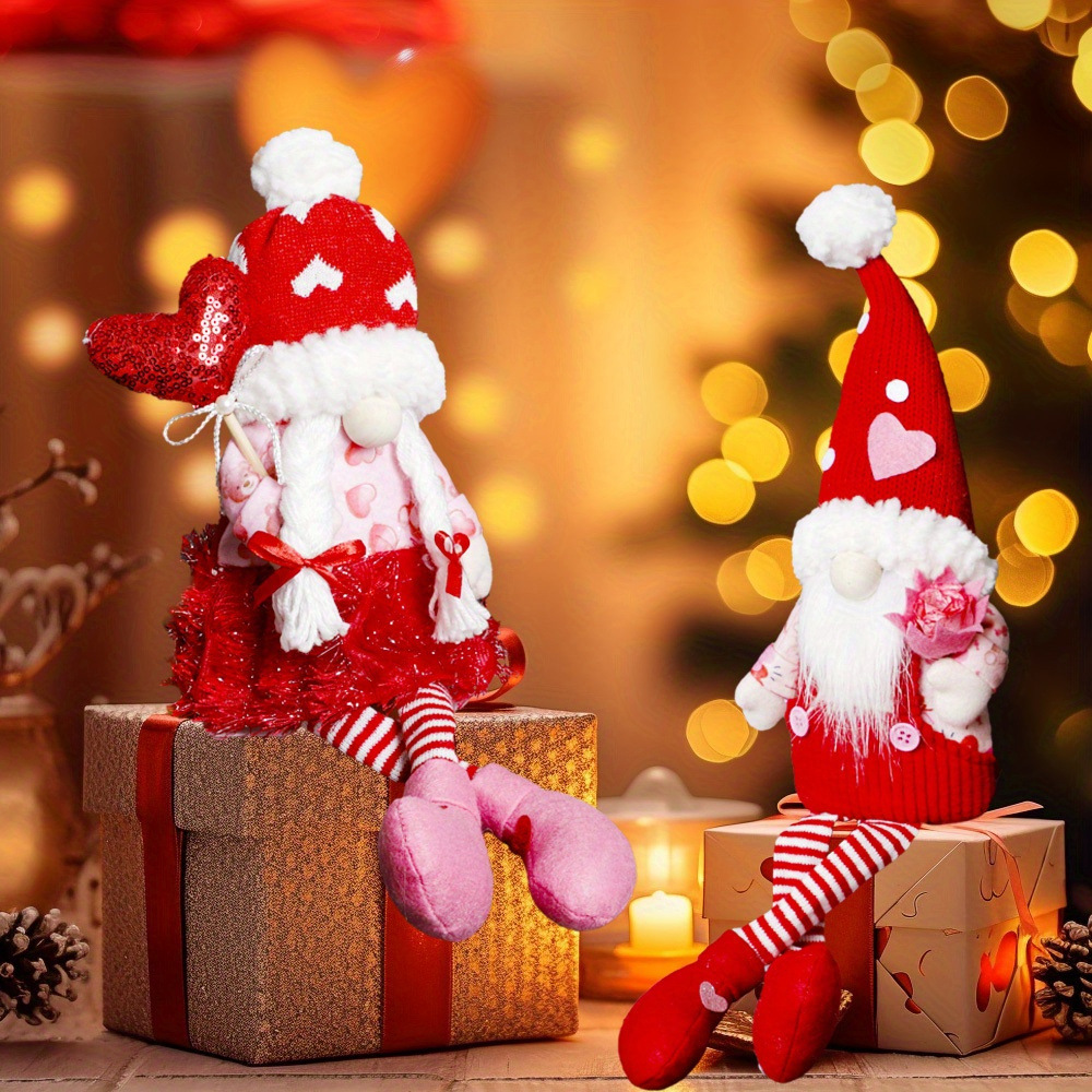 跨境新款情人节装饰摆件创意商场橱窗布置道具爱心公仔装饰品批发