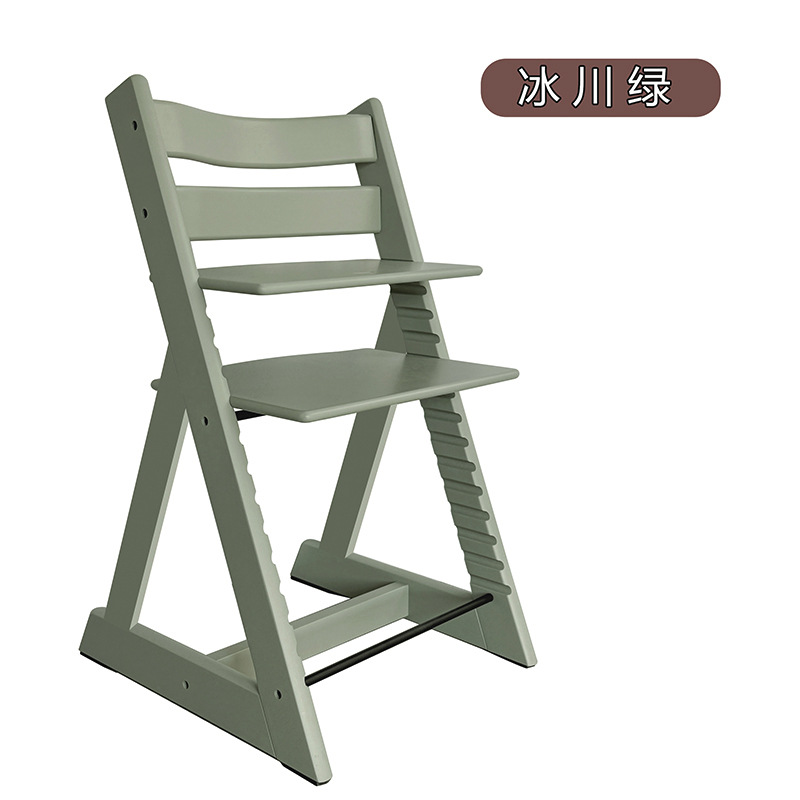 子供用成長椅子、ブナ材ベビーチェア、無垢材多機能調節可能な食事椅子セット、ベビーダイニングチェア、学習椅子