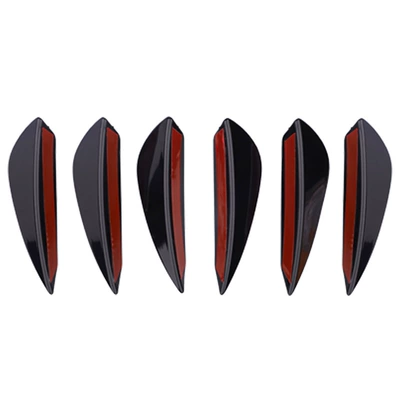 Spoiler Air Knife 6-Piece Set, Wind Flow - bright-black-set-of-6-pieces