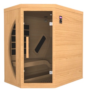 Hot sale hemlock sequoia indoor infrared sauna room for 1 person
