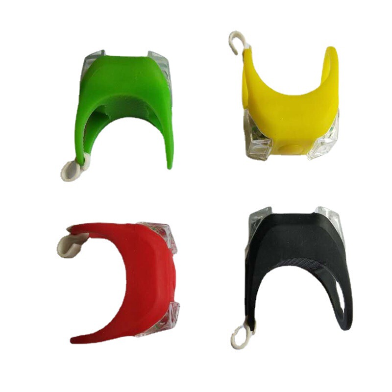 6th generation frog light 2LED silicone bicycle light ingot light double-headed silicone bicycle light