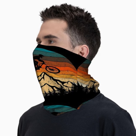 Cross-Border Outdoor Sports Cycling Mask, Unisex Sun Protection Neck Gaiter, Camouflage Print Elastic Versatile Headscarf