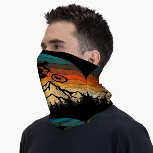 Cross-Border Outdoor Sports Cycling Mask, Unisex Sun Protection Neck Gaiter, Camouflage Print Elastic Versatile Headscarf