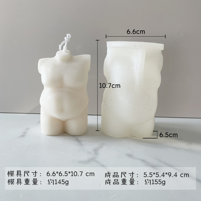 Baño de las mujeres cuerpo silicona vela molde DIY aromaterapia epoxi yeso candelabro decoración cuerpo molde en stock