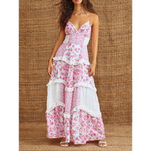 R 12728 Digital printed paneled dress ����ӡ��ƴ��ȹ