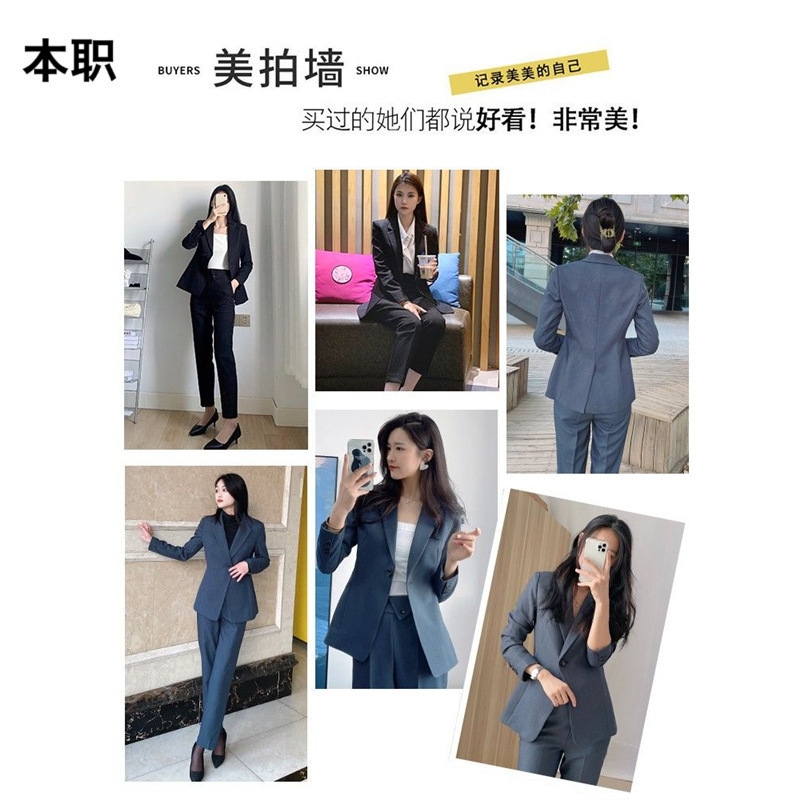 【高级手感】女春秋西装套装公务员正装职业小西装工作服职场穿搭|undefined