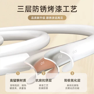 不锈钢晒被子神器床单多功能蜗牛晾衣架网红阳台可旋式晾衣架