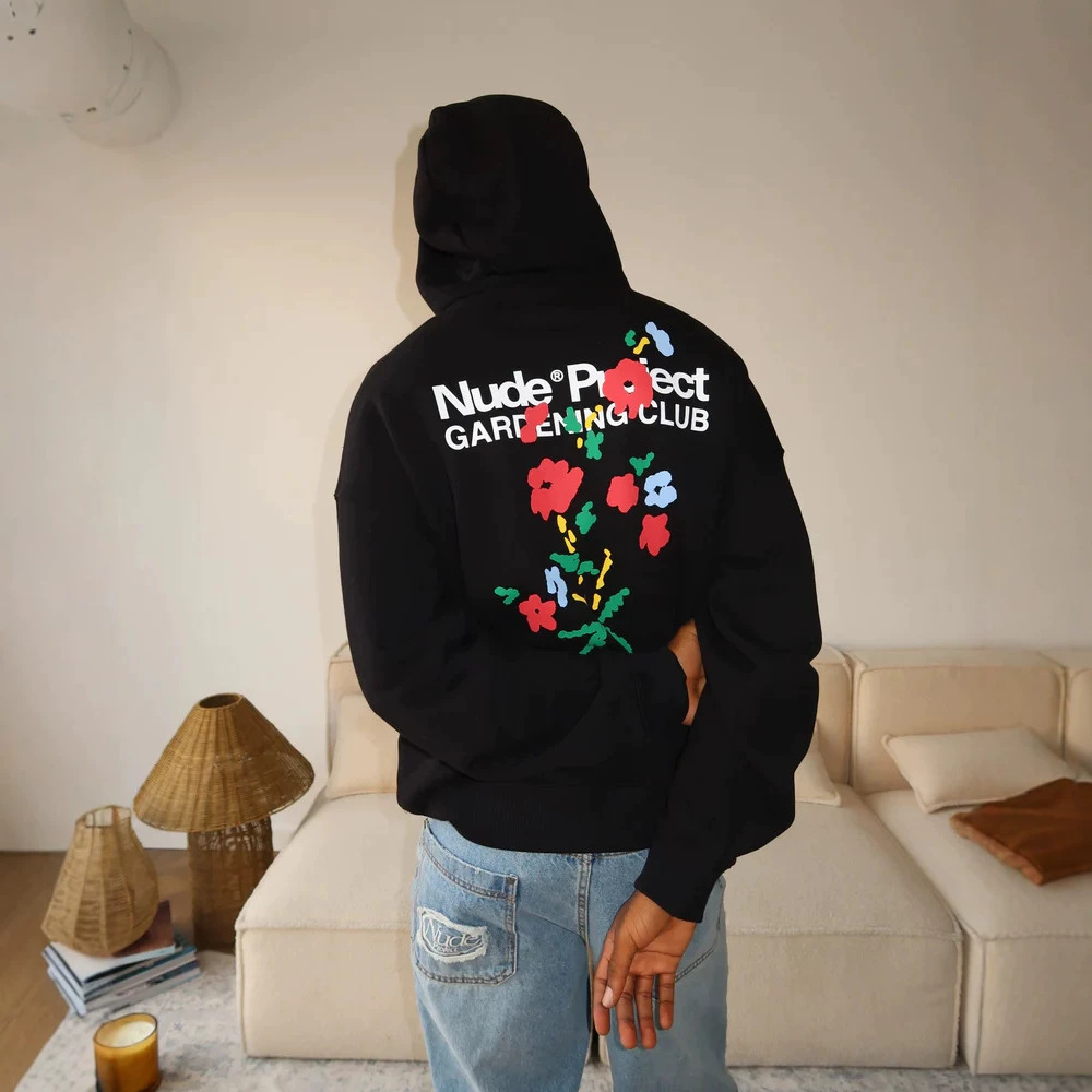 Sudadera con Capucha Unisex, Afelpada de Algodón y Corte Holgado con Estampado