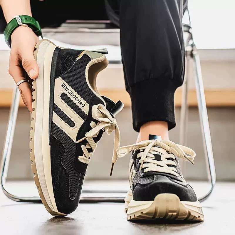 Мужская обувь 2025, новые весенние спортивные кроссовки с сеткой, мужская повседневная обувь, мужская обувь для папы, мужская внешняя торговля, трансграничная торговля