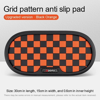 Cross-Border Hot-Selling Car Anti-Slip Mat, Anti-slip mat - unlabeled-black-orange-zjq64-oval-basin-anti-slip-mat