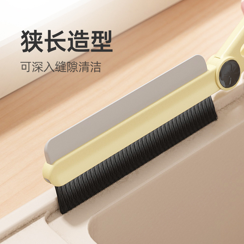 Cepillo multifuncional para espacios largos, artefacto de limpieza, cerdas muertas, baño, baño, baño, baño, baño, ranura de mango largo