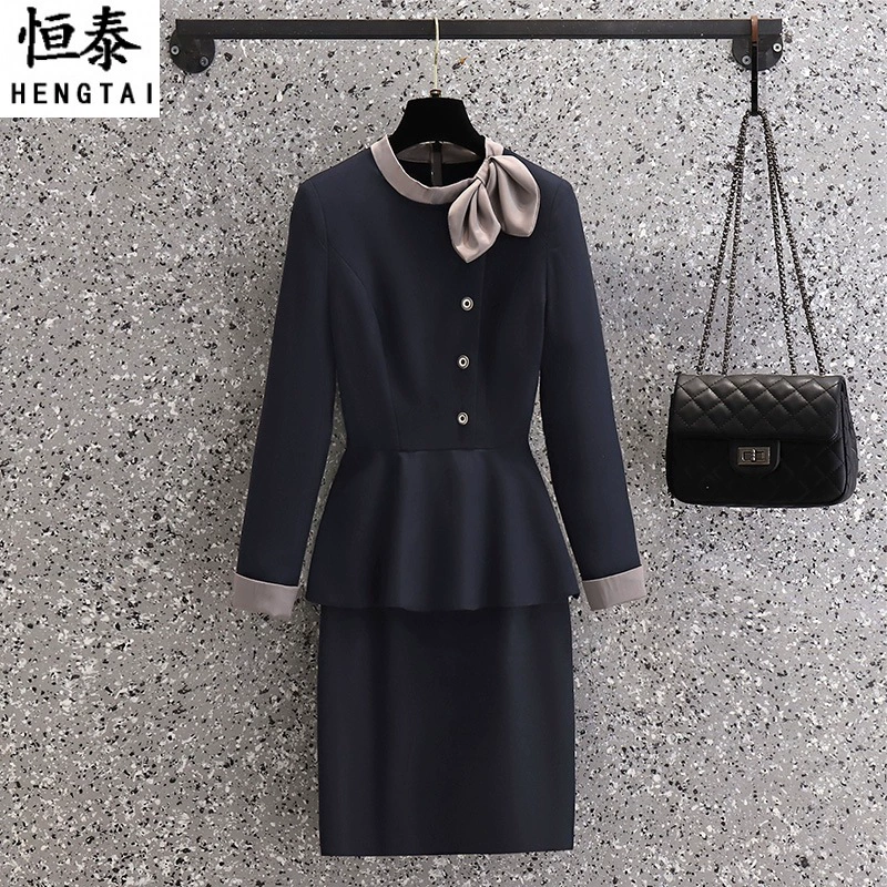 Костюм, женский профессиональный ювелирный магазин с короткими рукавами, салон красоты, косметолог, рабочая одежда, стойка регистрации отеля, рабочая одежда