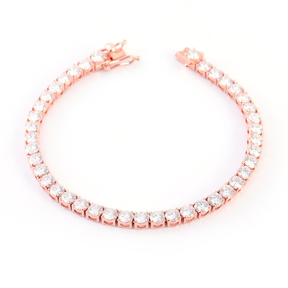 2mm(로즈 골드가 세팅된 실버)