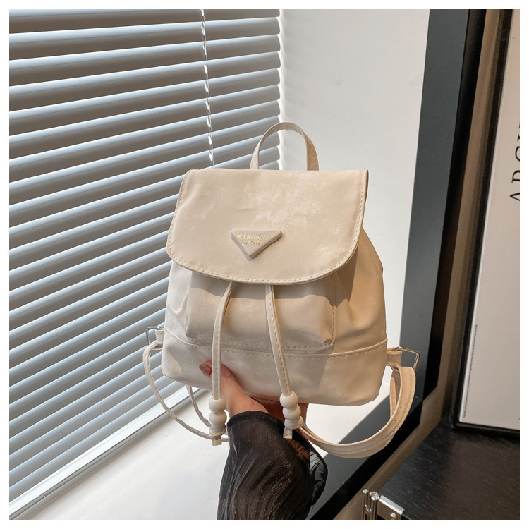 360g Weight Sewing Thread Fashion Element Flip Cover Closure Type Double Shoulder Straps Strap Type Functional Backpack Bags Type Casual Occasion Nylon Material Women's Backpack Backpack Solid Color Pattern All Seasons Season Women's Gender Elegant, Preppy Style Style Square Shape Solid Color Casual Women's Backpack Functional Backpack 20