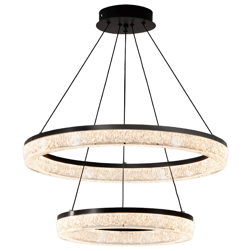2026 nuevo estilo italiano minimalista creativo personalidad hielo ligero lujoso anillo de la sala de estar lámpara del dormitorio del comedor L686