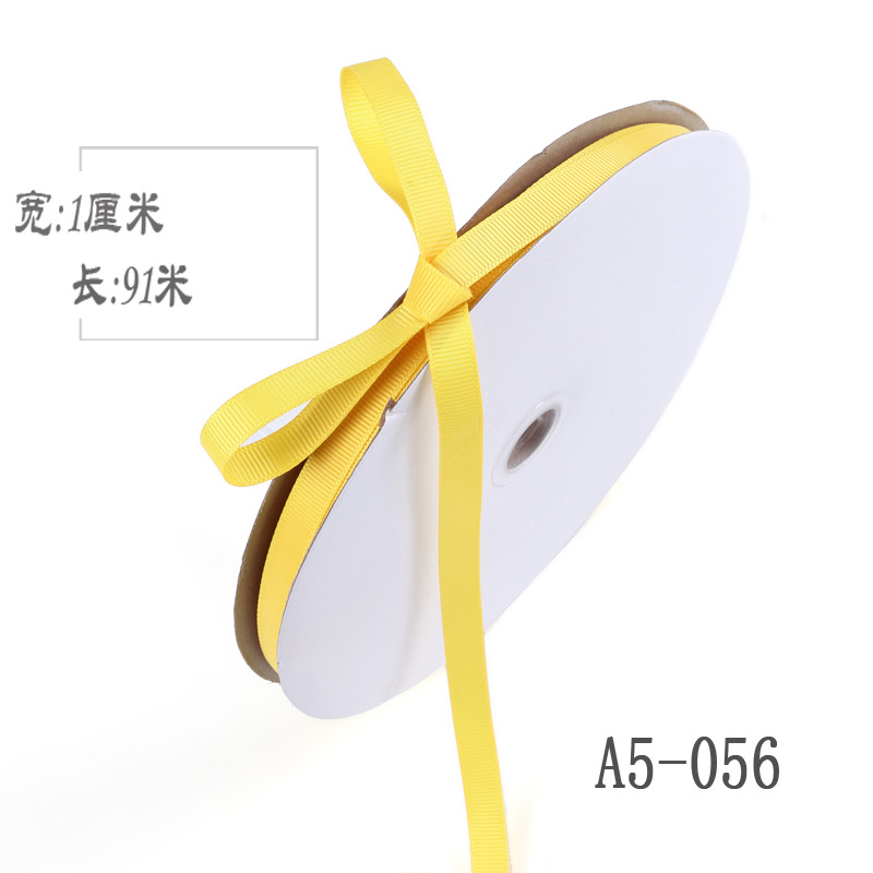 1cm de alta densidad costilla cinta DIY ramo de la cinta de frutas caja de regalo embalaje accesorios de ropa blanco y negro borde de la cinta