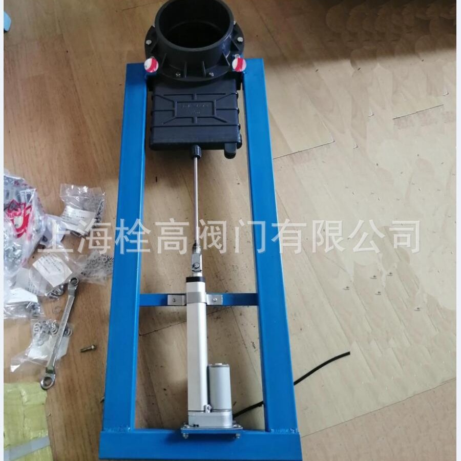 电动UPVC塑料闸阀 UPVC塑料电动插板阀 电动低压排污塑料闸板阀