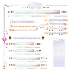 情趣SM道具捆綁束縛調教口球手銬腳銬亮皮鐳射套裝性玩具用品批發