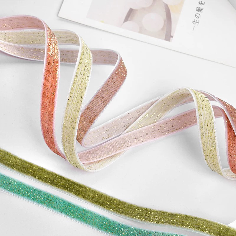 Velvet hair accessory handmade for braiding hair with bow