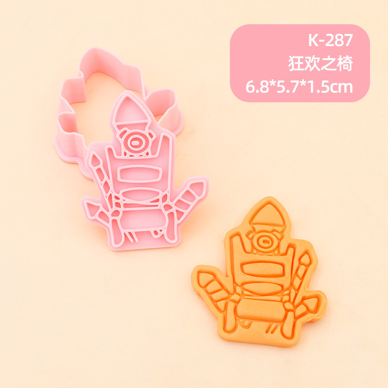Juego de Moldes para Galletas 3D Personajes de Anime de Plástico para Repostería image 58