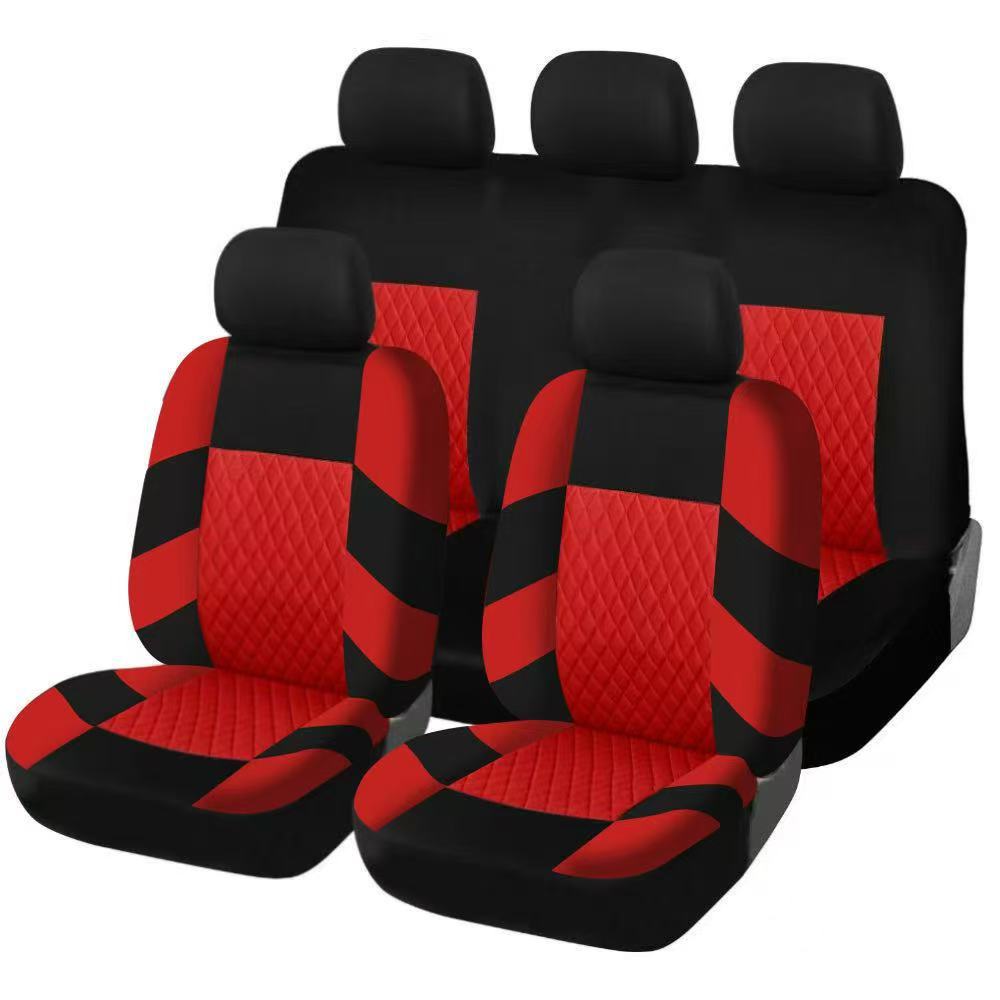 Car Seat Full Set Breathable Non-Slip Interior Decorative Cushion Universal Seat Cushion Cover for Front and Rear Seats