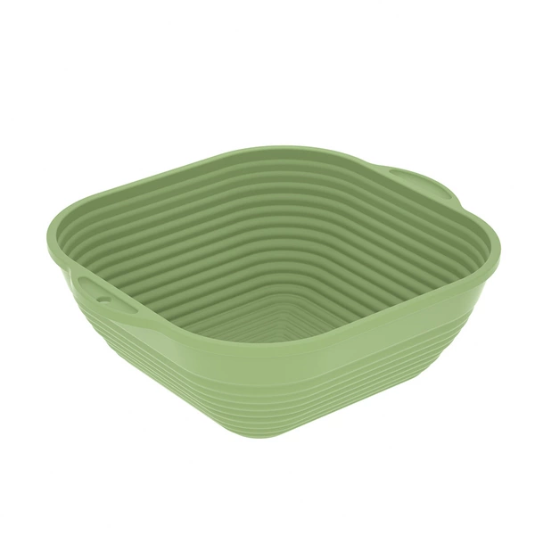 Square bread basket green