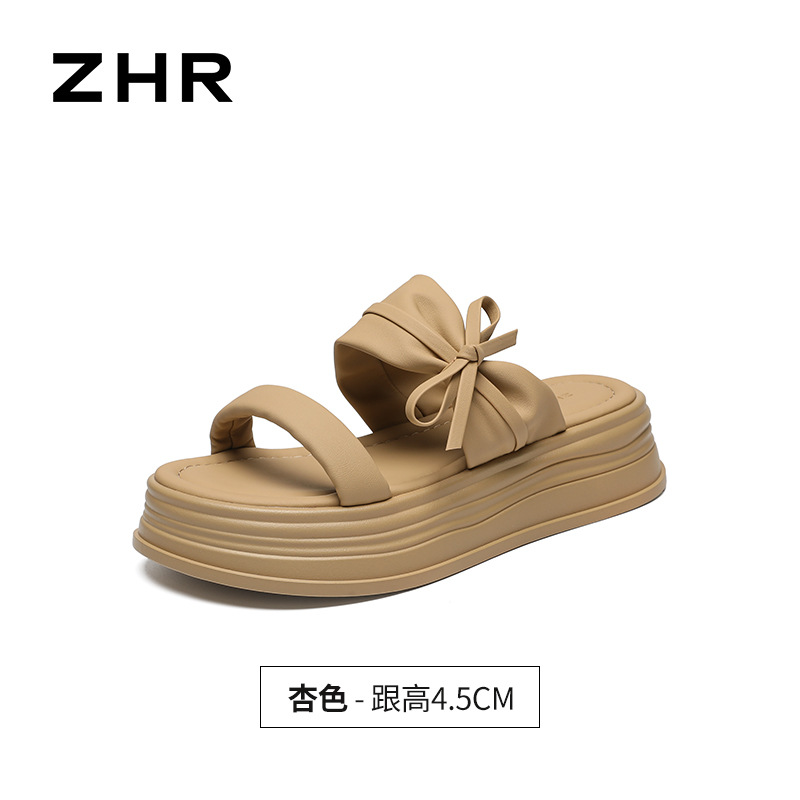 Sandal nữ quai nơ xỏ ngón phong cách tiên nữ — CE19 màu mơ