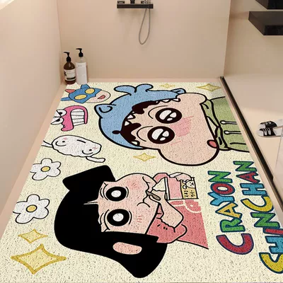 Avtomobil döşəmə paspasları — Bathroom Floor Mat, Silk Loop Foot - dudu-xiaoxin-4060cm-bathroom-wire-circle