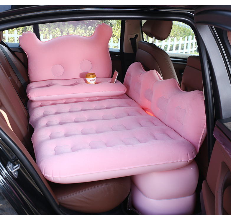 Car Travel Bed Suitable for Suv Sedan Cartoon Foldableing Car Inflatable Mattress Car Inflatable Bed Bymaocar