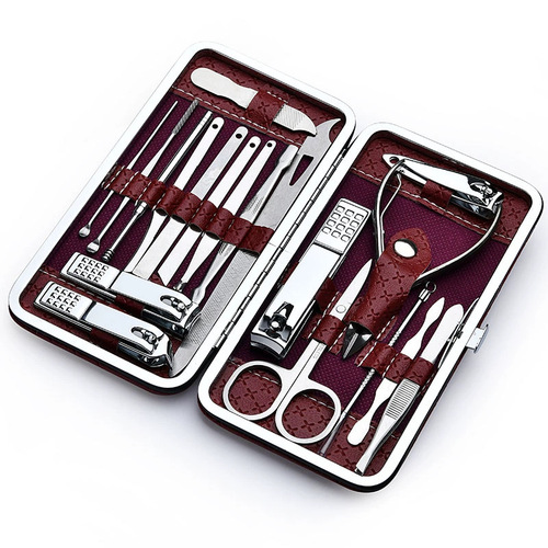 Nail clippers, ear scoop, stainless steel nail care tools, large size, unisex home nail tool set