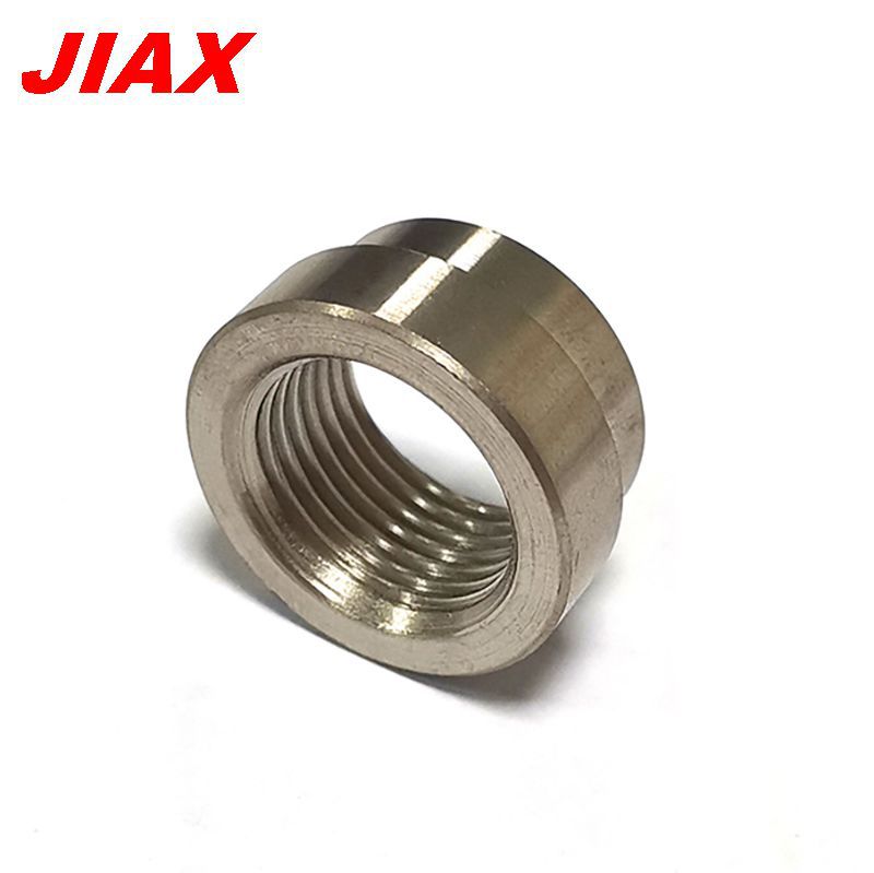 EBay venta caliente coche M18 * 1.5 acero inoxidable soldada base tuerca tubo de escape tapado tuerca de paso circular