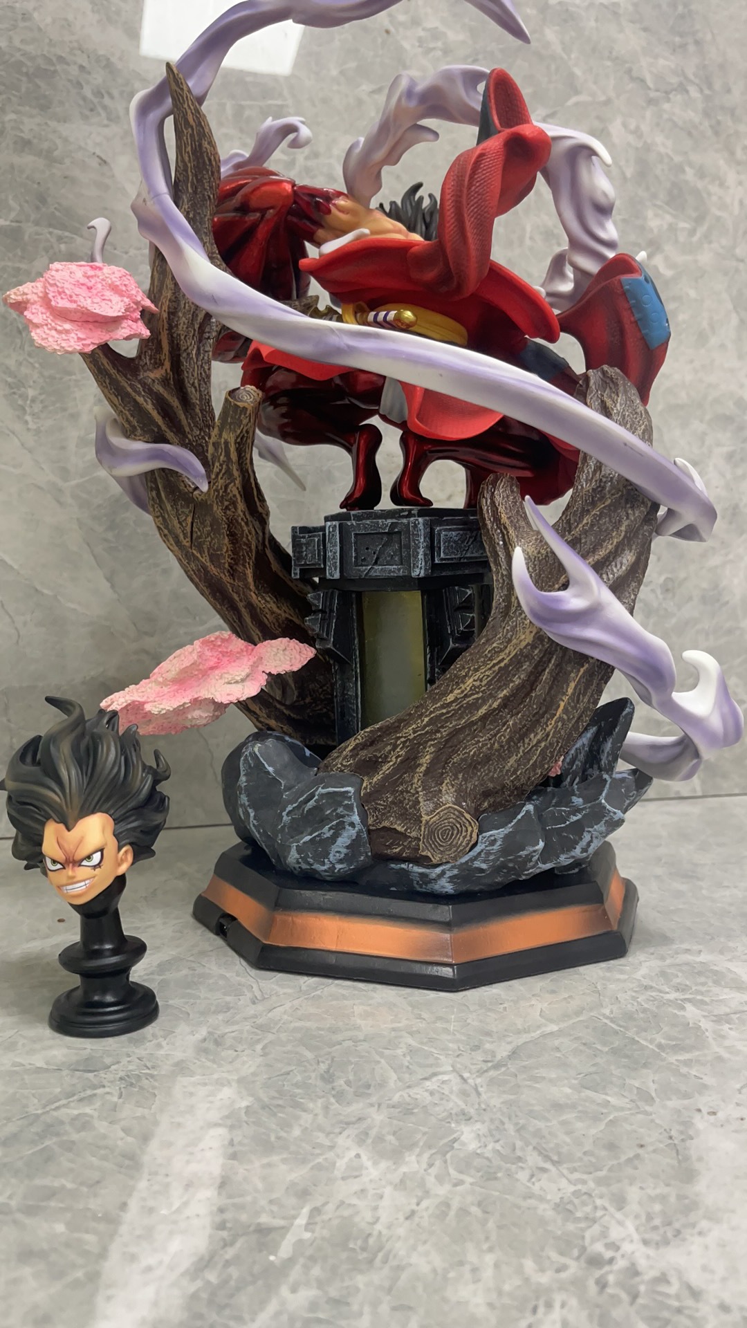 GK天瞳路飞 和之国 蛇人路飞 场景雕像 盒装手办