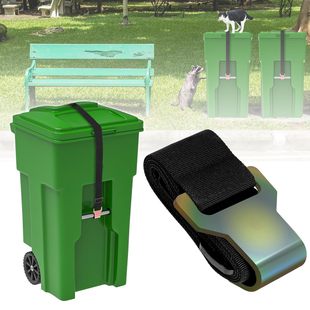 Factory Ready-Made Outdoor Trash Can Straps, Adjustable Nylon Straps, Universal Sanitation Trash Can Straps