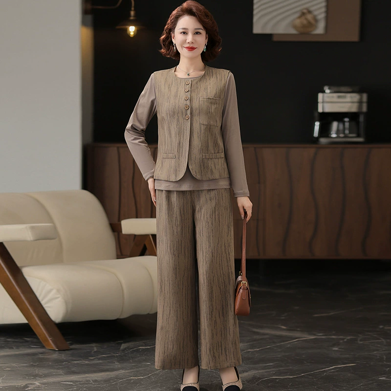 Мама новый набор жилета осень 2025 модная женская одежда