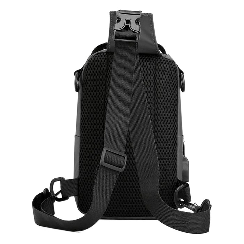 Bolso de pecho de los nuevos hombres especiales transfronterizos bolso de mensajero de hombro al aire libre multifuncional bolso de pecho USB coreano mochila impermeable