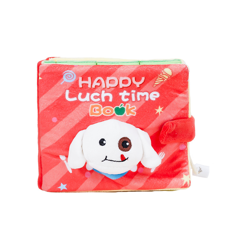 Inventario transfronterizo ins fugas de alimentos olor sonido lindo libro de tela juguete perro almacenar libros juguetes de mascotas amazon