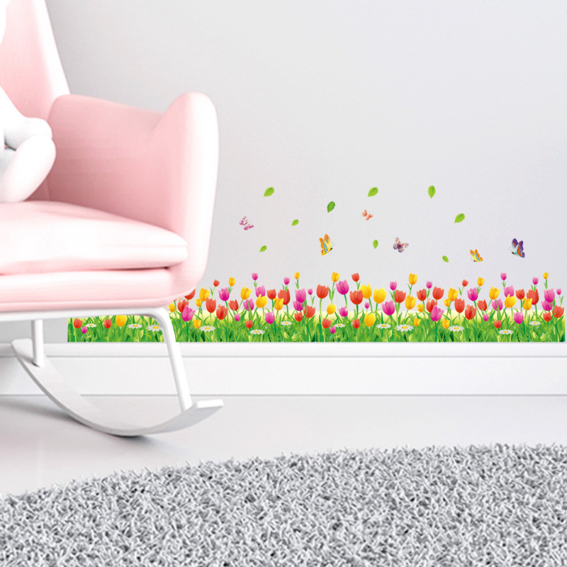 3d tulbi seinakleebis eemaldatav lilleline kodukaunistus_voghion.com