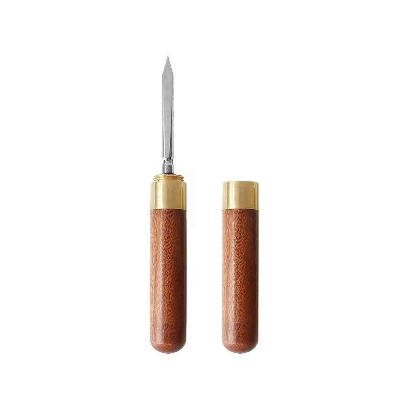 Wholesale stainless steel tea knife Damascus tea knife pry tea cake tool tea set ebony rosewood tea knife