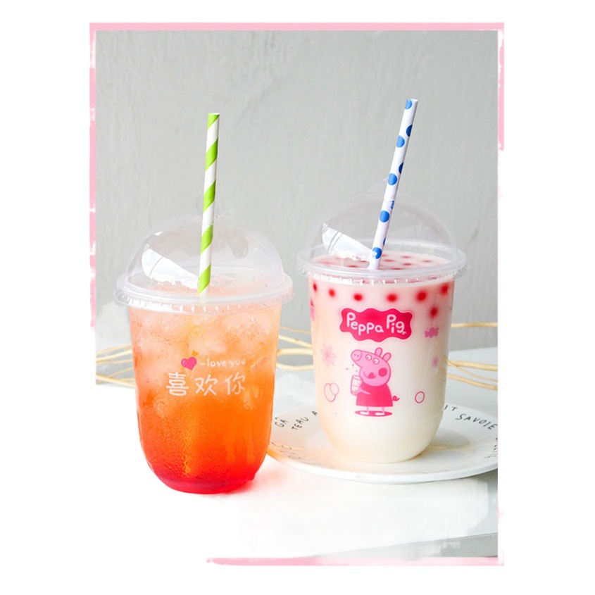 Fábrica en stock al por mayor 100 paja de papel desechable paja degradable combinación