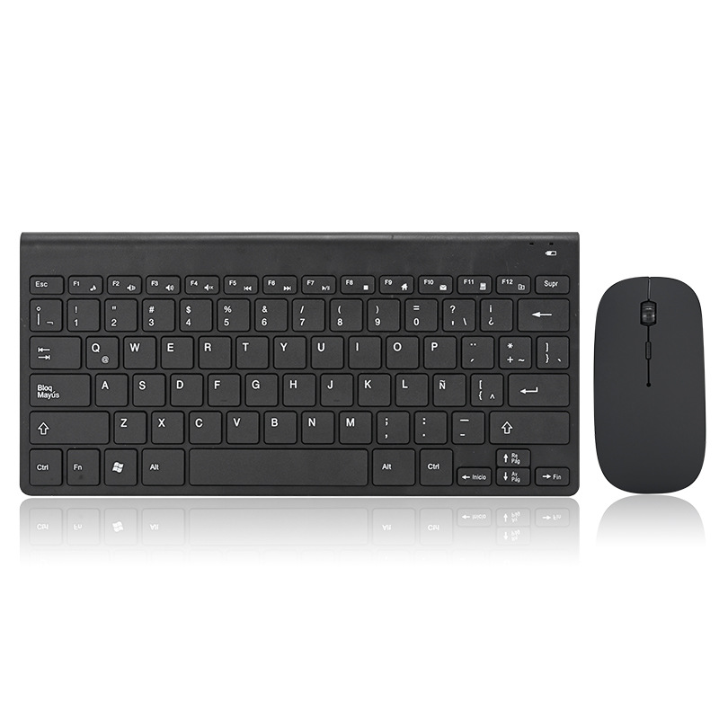Teclado inalámbrico español Teclado Español Latino Teclado de computadora Práctica española Tecla inalámbrica