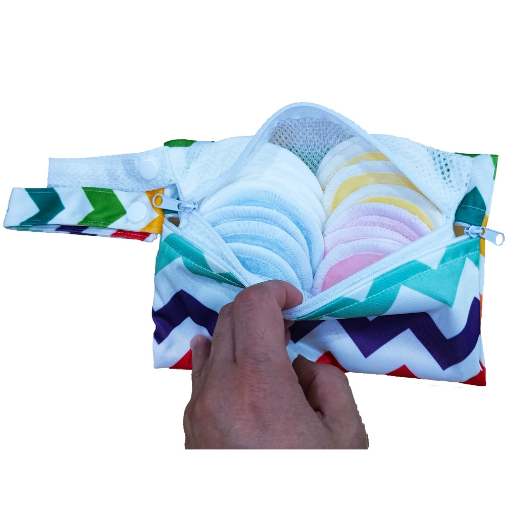 Makeup remover, white set, storage bag, 8cm, ten pieces
