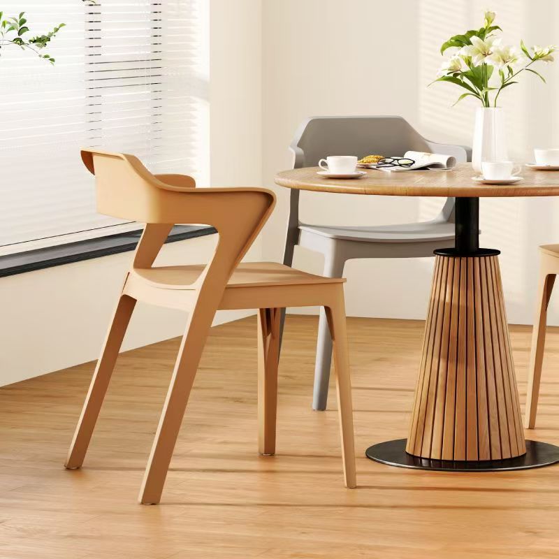 Plastic Chair Simple Backrest Stool Home Nordic Dining Chair Thickened Adult Economical Plastic Chair Food Stall Chair