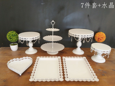 Decoración de mesa de postre soporte de exhibición bandeja de pastelería de postre comida fría pausa de té Mesa estante de la torta té de la tarde Merienda stand image 21