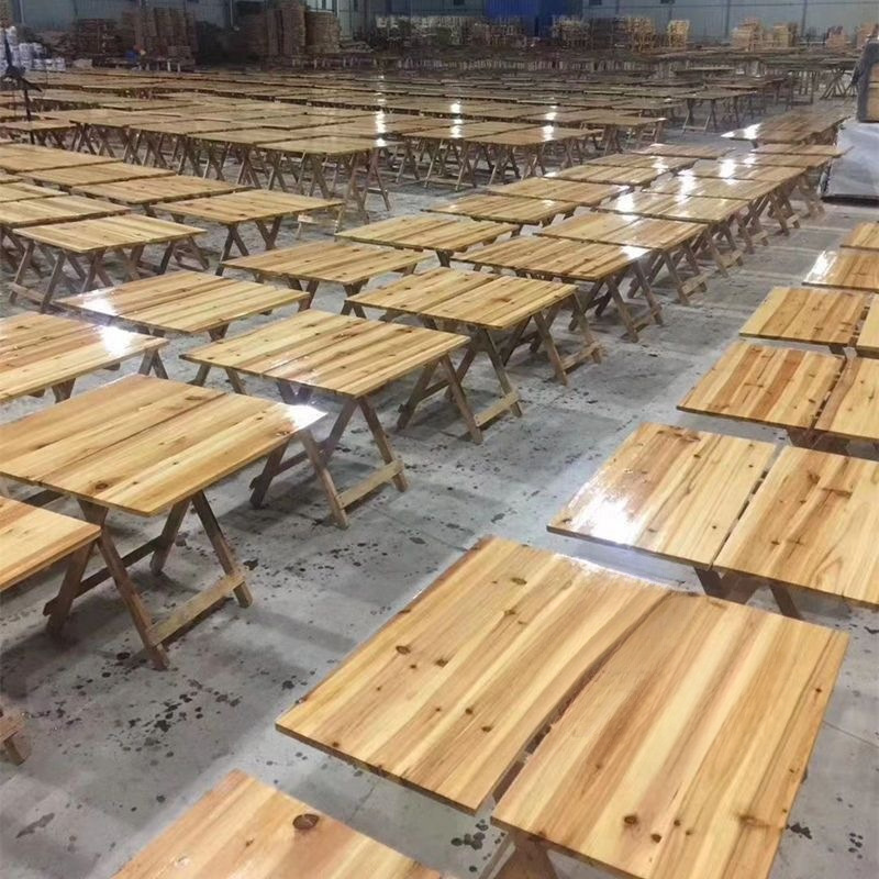 Folding Eight Immortals Table Rural Old Style Table and Chair Multifunctional Solid Wood Table and Chair Round Table Old Style Full Set Folding Heightening Table