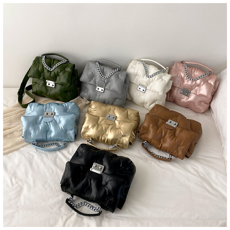 Autumn New Space Cotton Suit Bag Women's Internet Red Bubble Bag High End High Capacity Handheld One Shoulder Crossbody Bag_viptrois.com