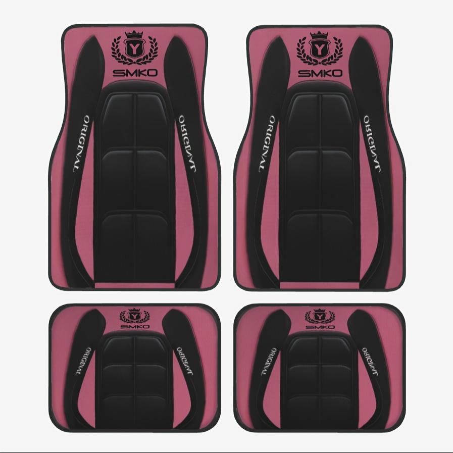 Cross-Border Hot-Selling Pattern Printed Car Floor Mats, Stain-Resistant, Water-Absorbent and Non-Slip Four-Piece Set, Etc. Can Be Shipped on Behalf of Others