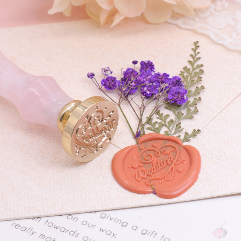 Fuego pintura sello boda serie estudiante diario personalidad creativa sello cera embalaje regalo fuego pintura sello cabeza