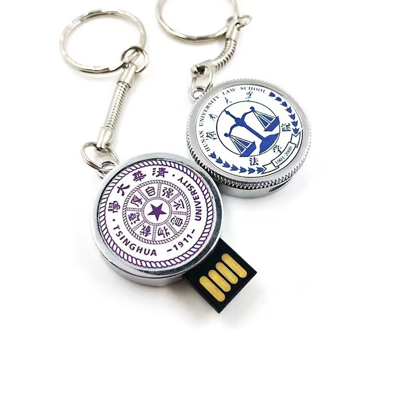学校の紋章回転 USB フラッシュドライブ 32 グラム有名な学校の学生卒業ギフト 64 グラム学校記念ペンダントお土産セット 128 グラム|undefined