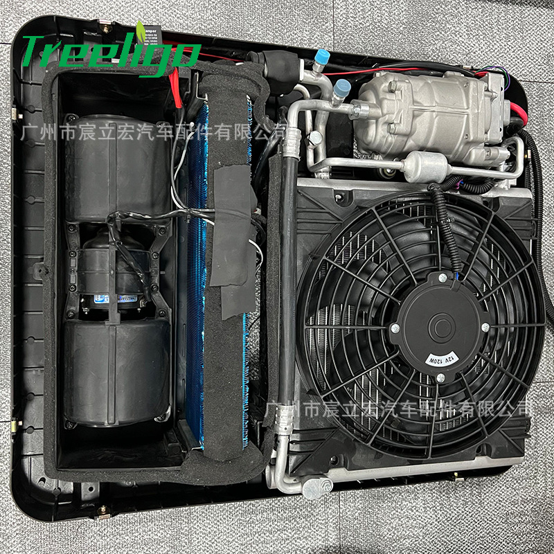 Fuente Fábrica Camión ligero Camión Aire acondicionado Máquina integrada 12V24V Calefacción y refrigeración Inversor eléctrico RV Coche comedor Aire acondicionado de estacionamiento