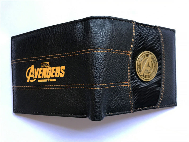 Estudiante de los hombres y las mujeres corto de metal monedero titular de la tarjeta